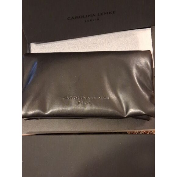 Carolina Lemke Molly Oversized Square Black And Brown With Case/Box/Cloth